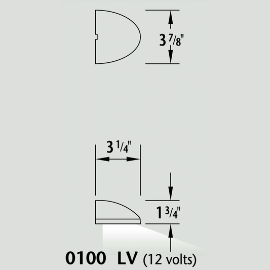 Luminaire paysager pour marche - 0100