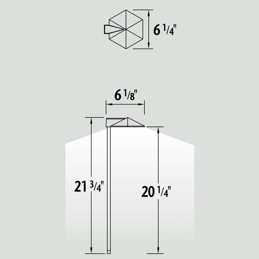Luminaire paysager pour allées - 0110