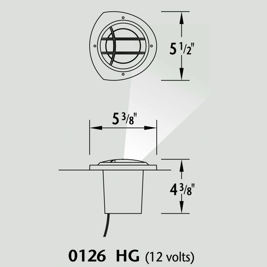 Luminaire paysager pour enfouissement - 0126