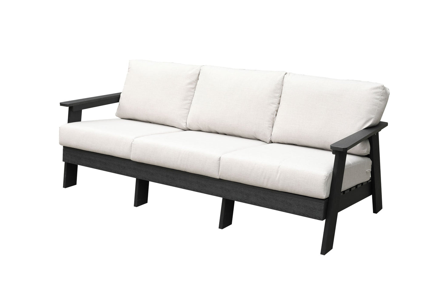 Hazelnut Polymer Outdoor Sofa with Sunbrella® Cushions - AURABAGS SHOP