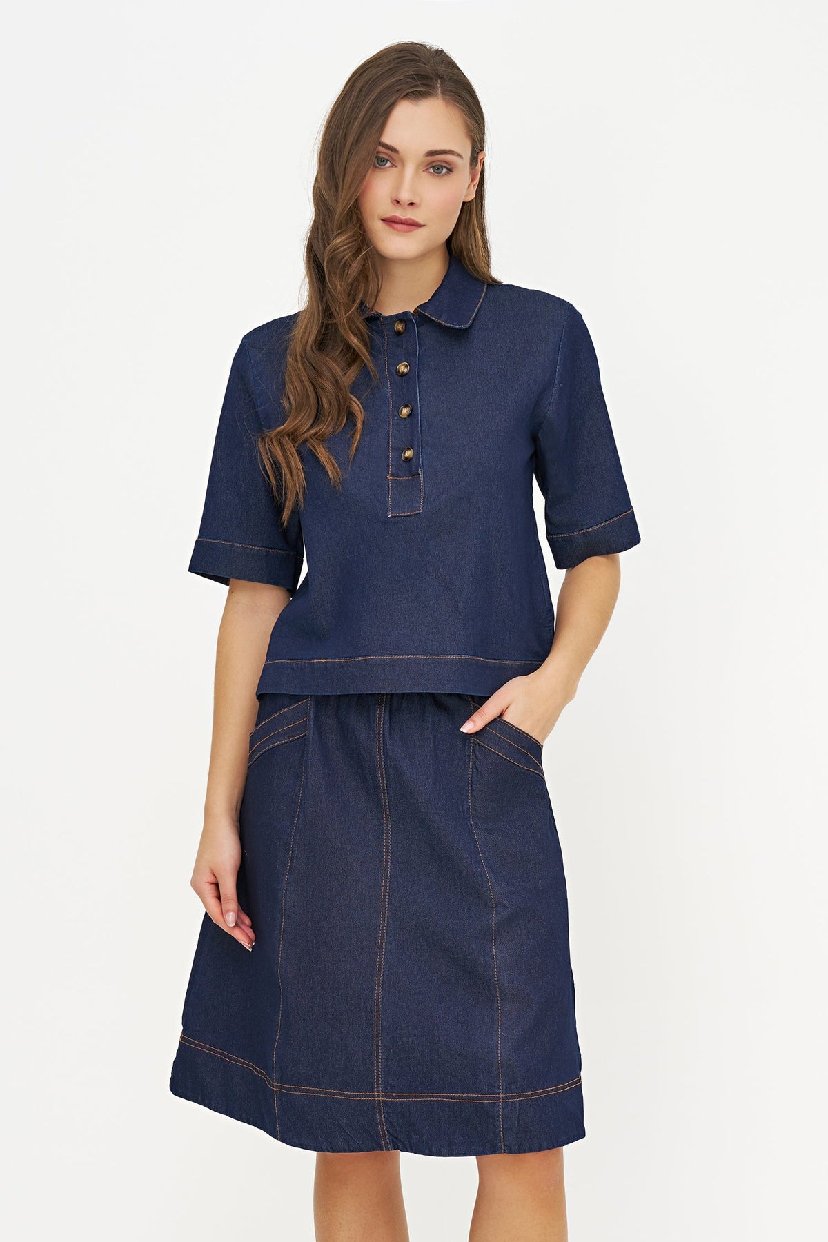 Women's Lightweight Denim Top