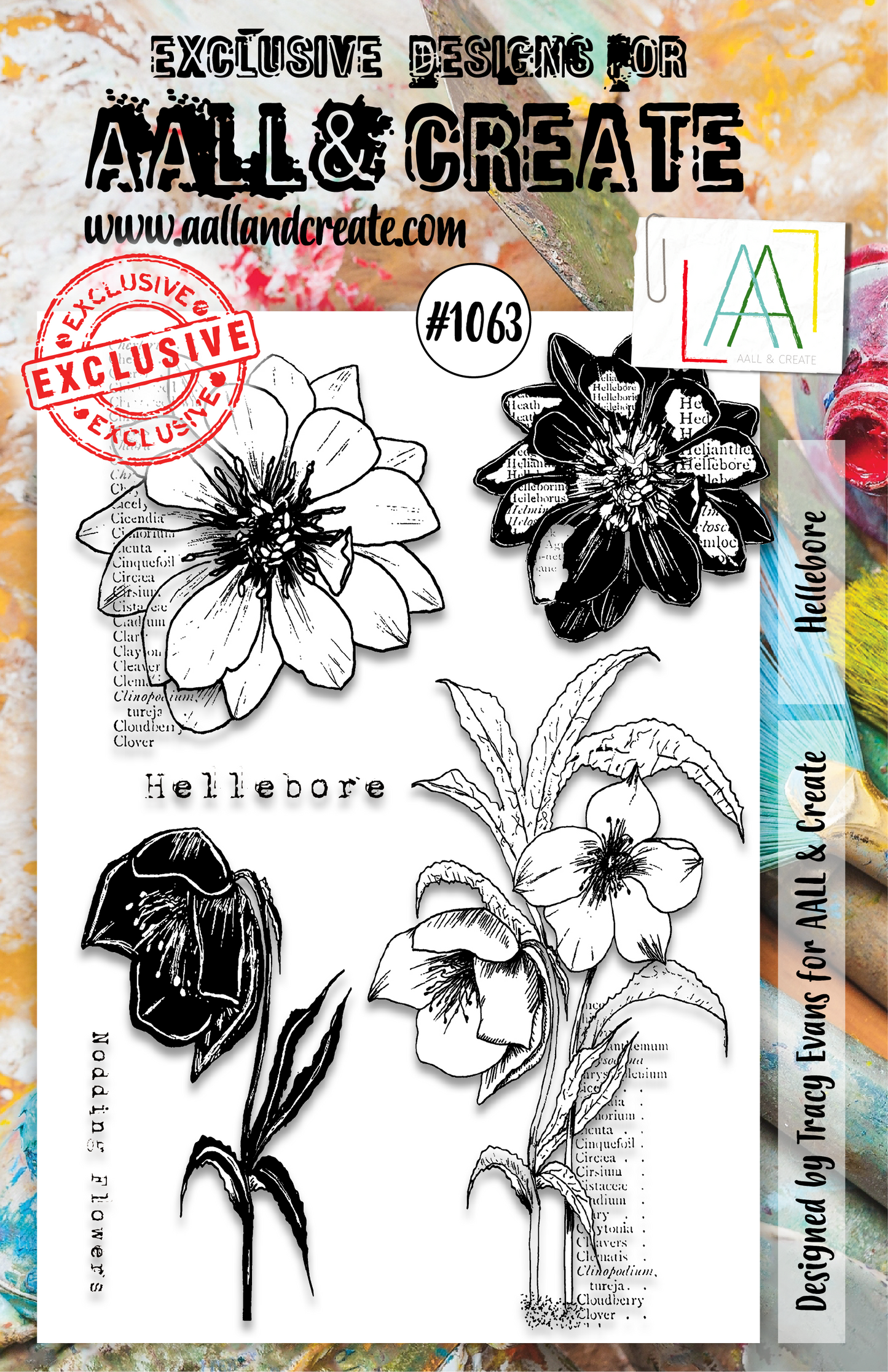 AALL and Create A5 Stamp Set - 1063 - Hellebore