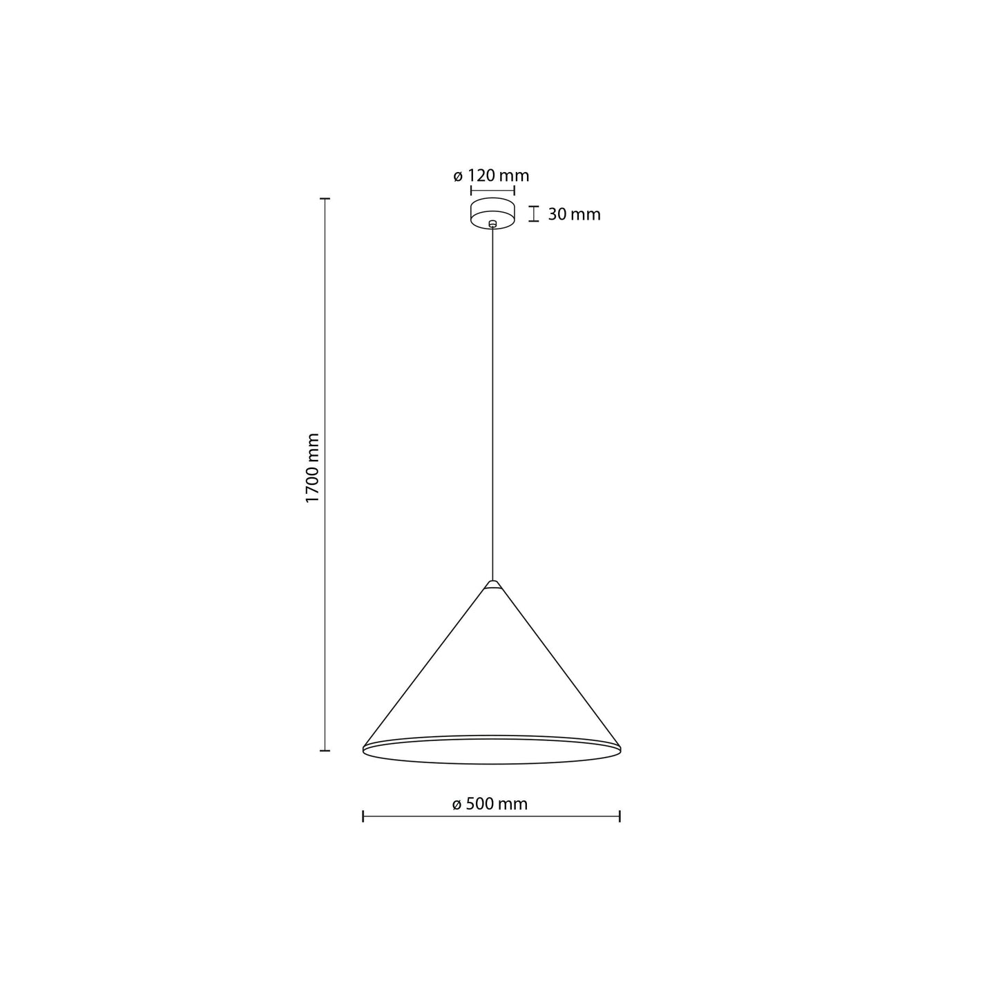 CONO Modern Minimalist Pendant Light XL - AURABAGS SHOP