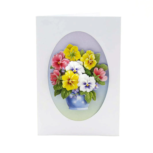Die Cut Decoupage - Pots Of Flowers (3 Pack)