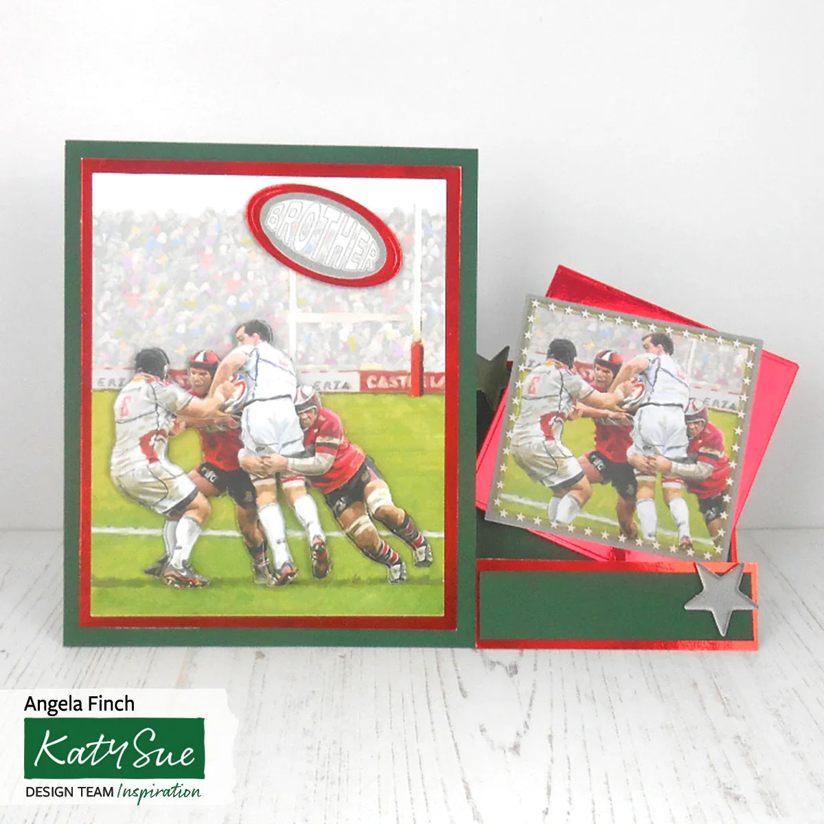Die Cut Decoupage – Rugby (Pack Of 3)