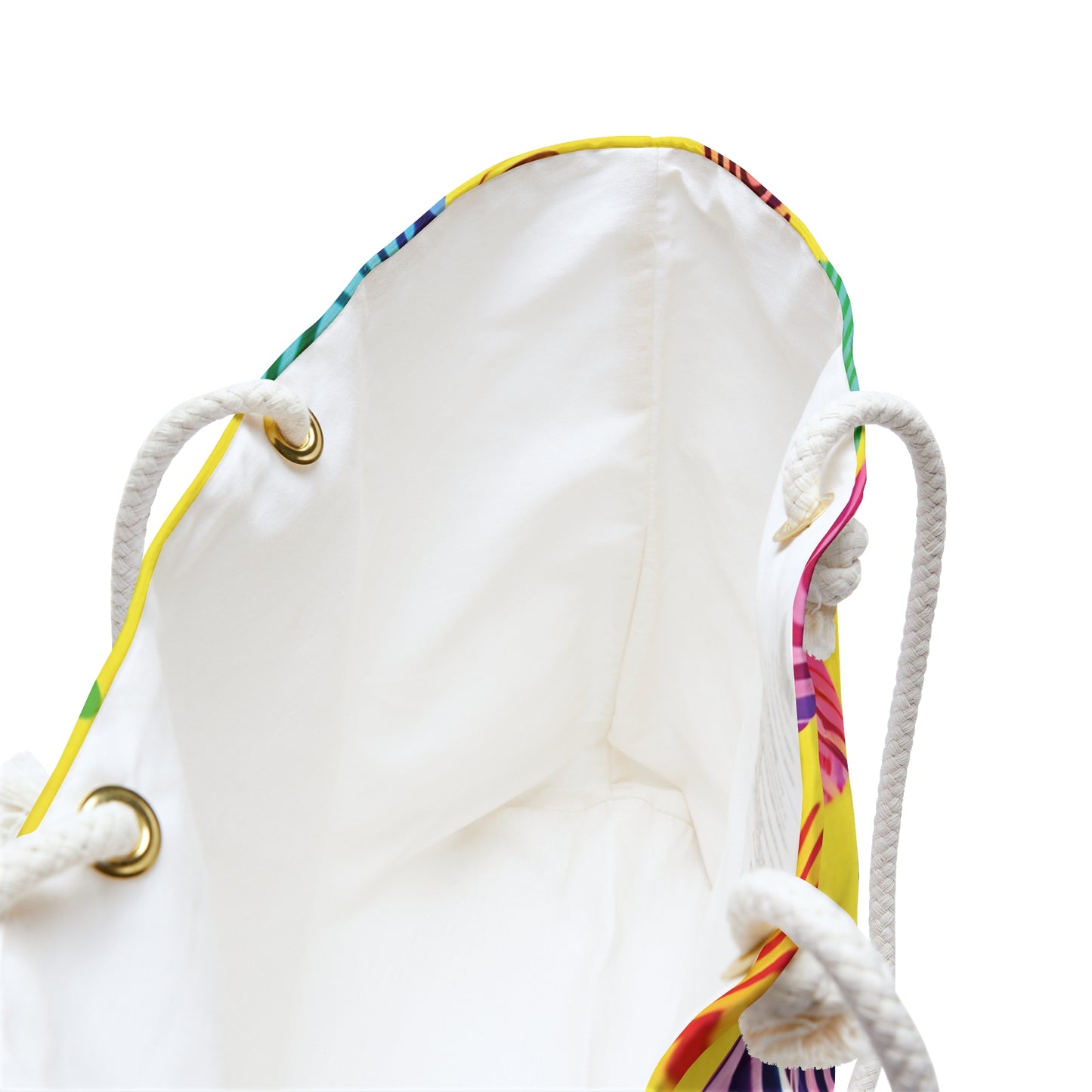 Rainbow Fingerprint Pattern Weekender Bag | Colorful Travel Tote | Busy Mom Gift