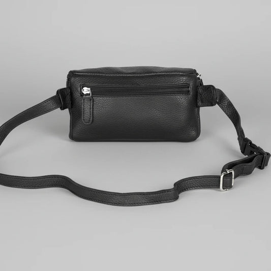Greenwood Leather Belt Bag. Premium Top-Grain Leather Waist Pack & Crossbody Sling
