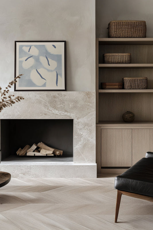 COTON MARINE, Oeuvre sur toile étirée