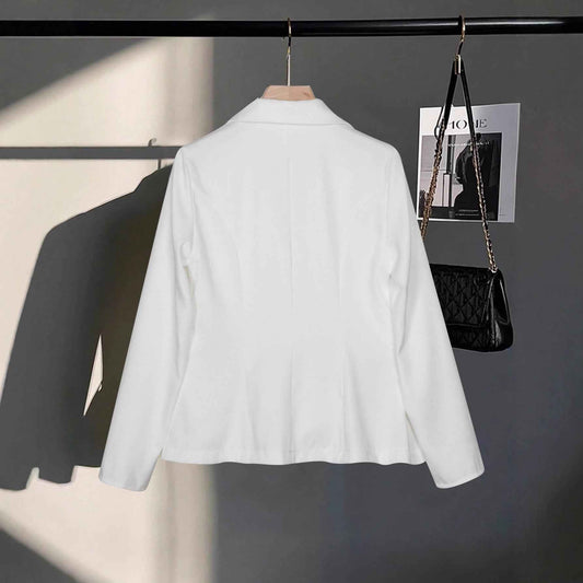Women's High-End Double-Breasted Cropped Blazer