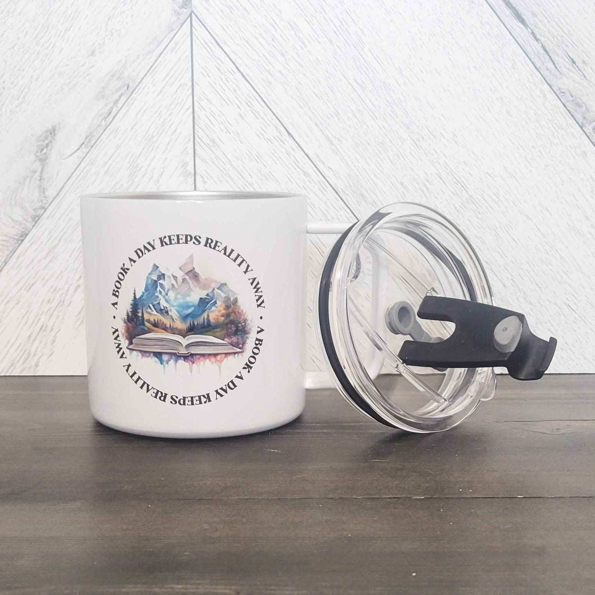 A Book A Day Stainless Steel 17oz Coffee Mug