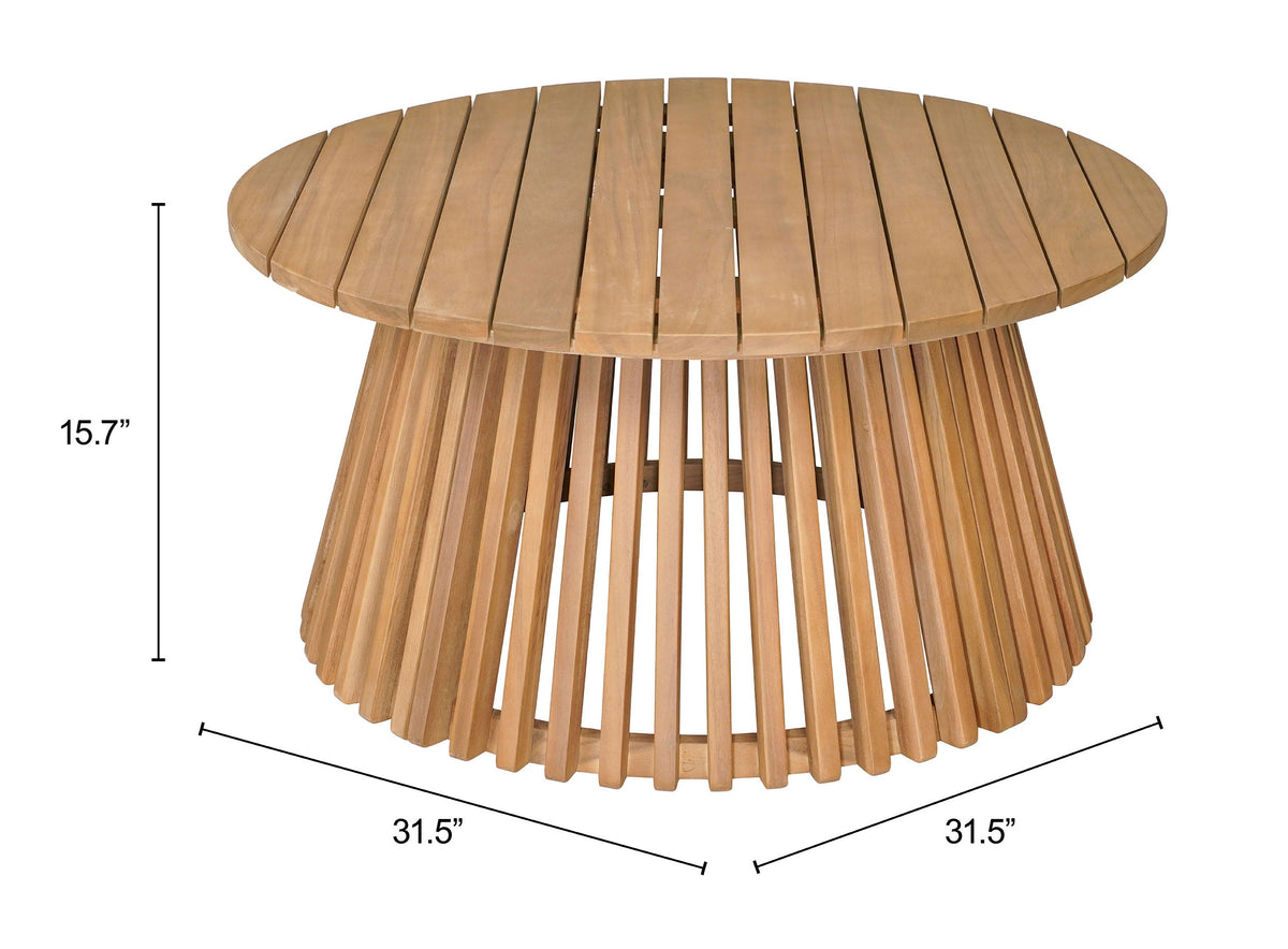Olmo Outdoor Coffee Table - Natural