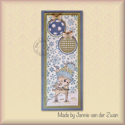 Nellie's Choice Clear Stamp Nellie's Christmas Cuties - Hi There, A Merry Christmas