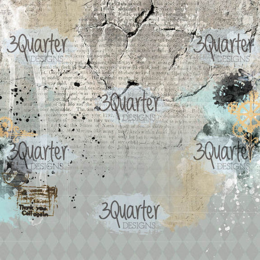 3Quarter Designs - 8" X 8" Paper Pack - Vintage Man
