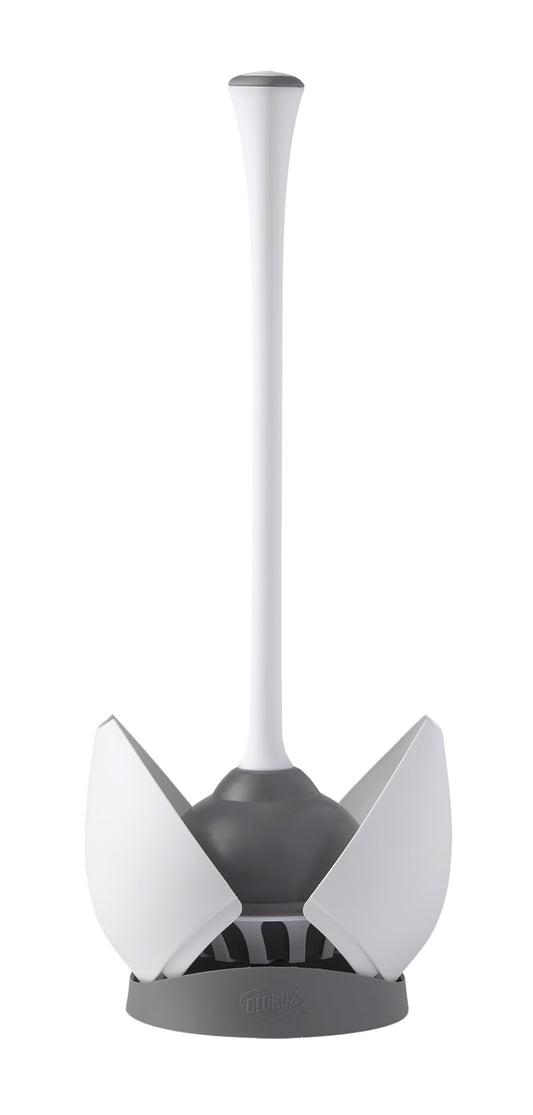 Clorox Toilet Plunger with Hideaway Caddy for Bathroom, Accessories Organizers & Storage, Toilet Unclogger, Plunger with Holder 🍁 All In One Marketplace Canada