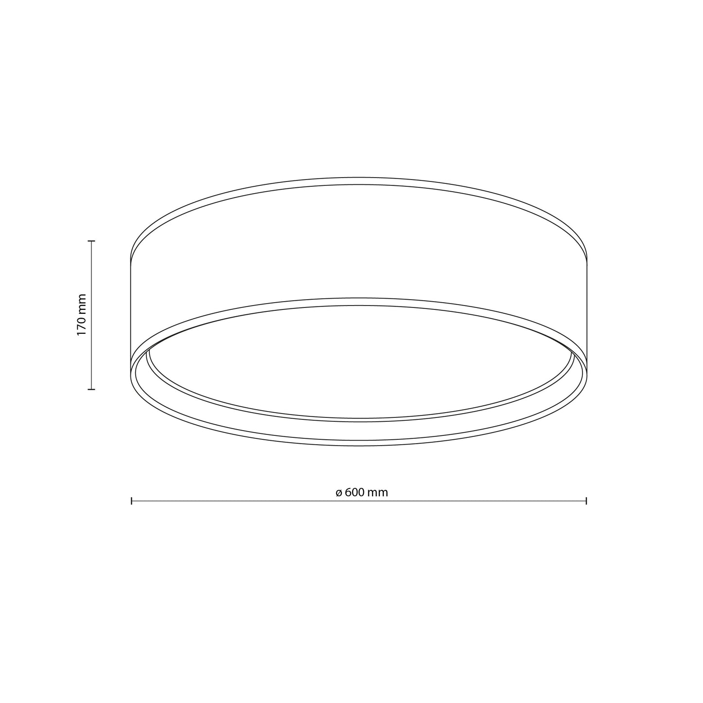 BILBAO Gold & Linen Large Flush Mount Ceiling Light for Bedroom, Hallway & Living Room