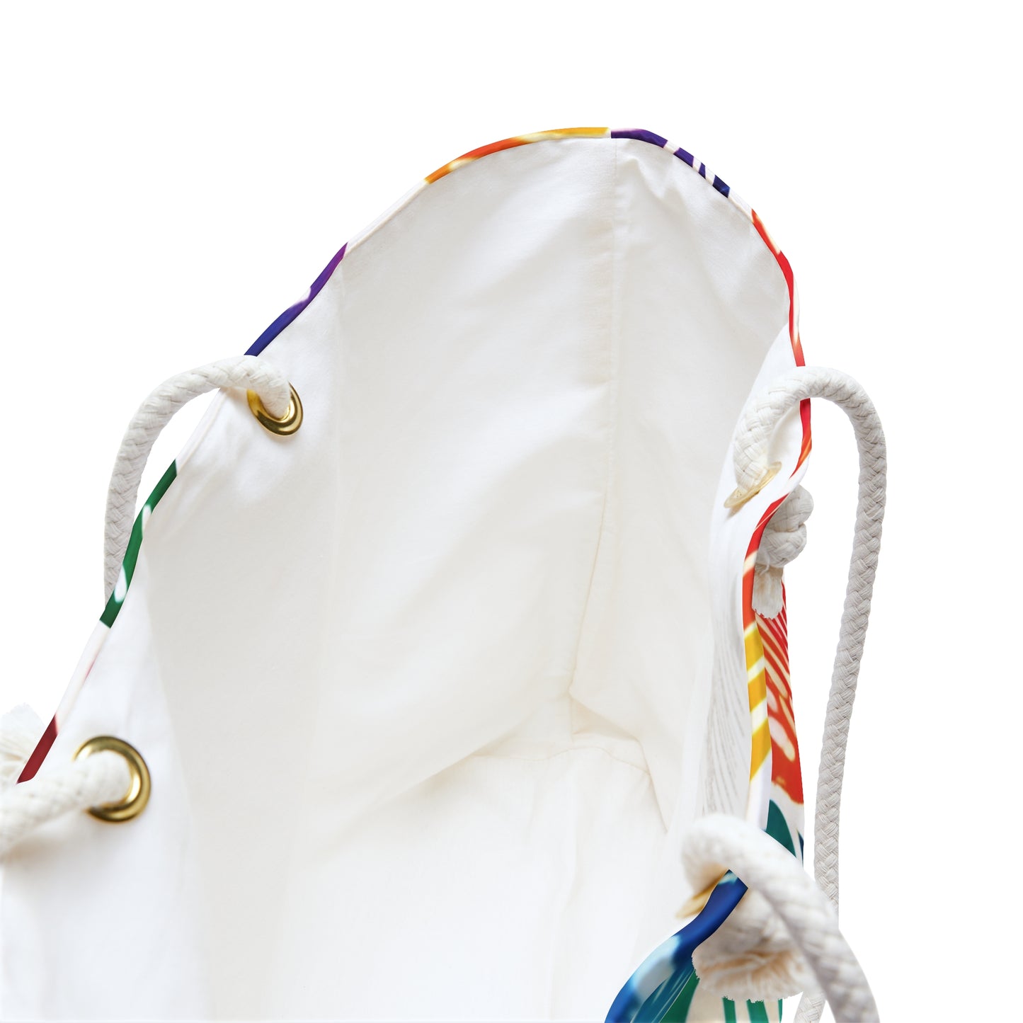 Colorful Watercolor Polka Dots Weekender Bag | Rainbow Beach Tote