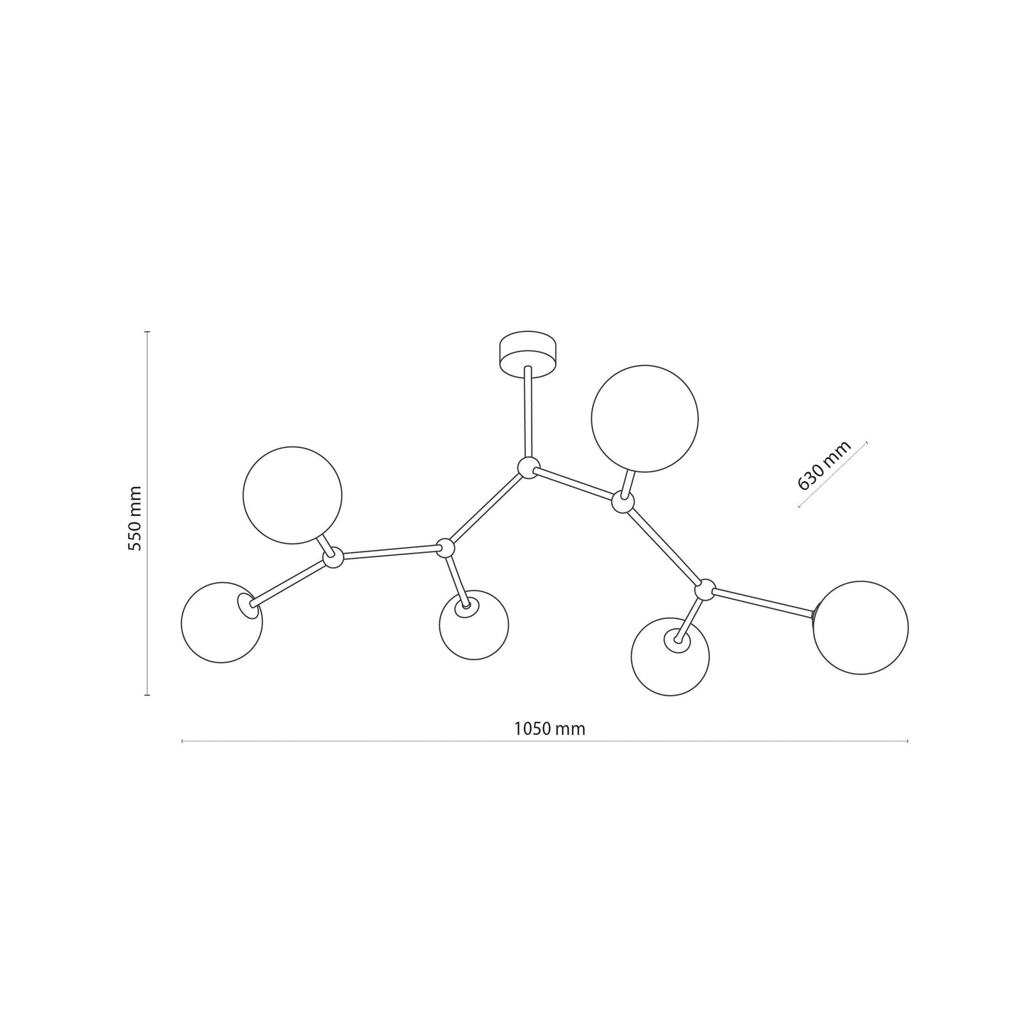 FAIRY Black Scandinavian Ceiling Lamp 6