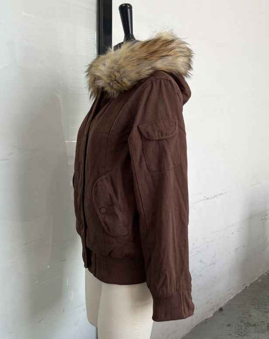 Women's American Retro Hooded Short Jacket
