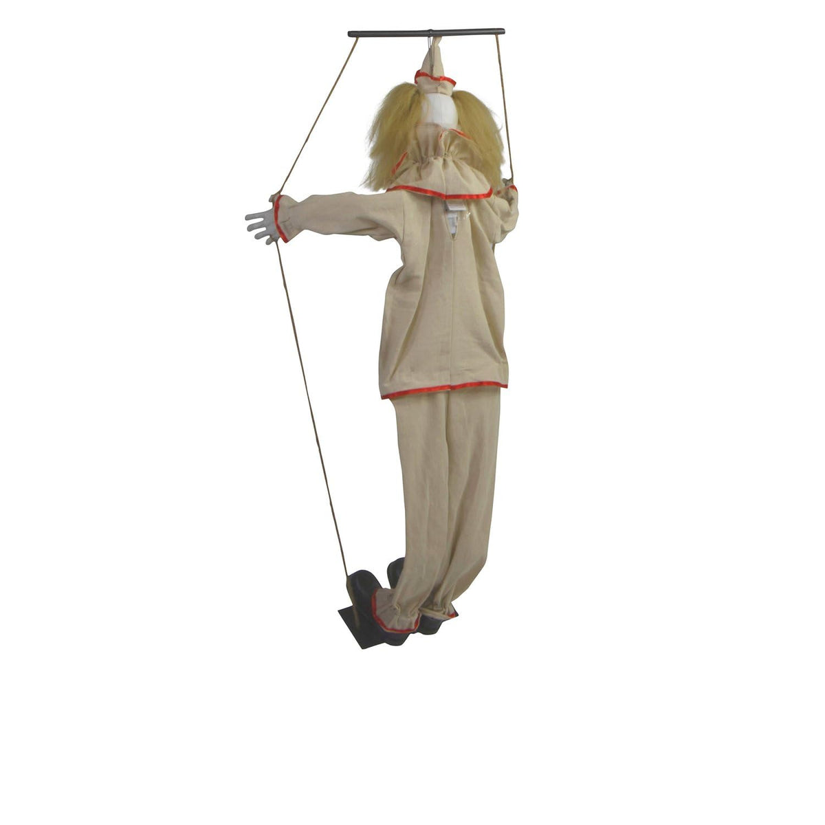 Haunted Hill Farm 55-in. Smalls The Animated Swinging Clown, Indoor or Covered Outdoor Halloween Decoration, Battery Operated, Festive Holiday Decor