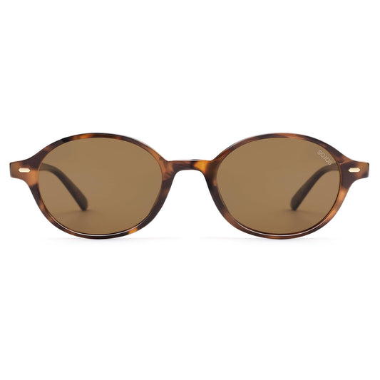 SOJOS Retro Oval Round Polarized Sunglasses Womens Mens, Small Chic Vintage Trendy Sunnies SJ2611, Brown tortoise/Brown 🍁 All In One Marketplace Canada