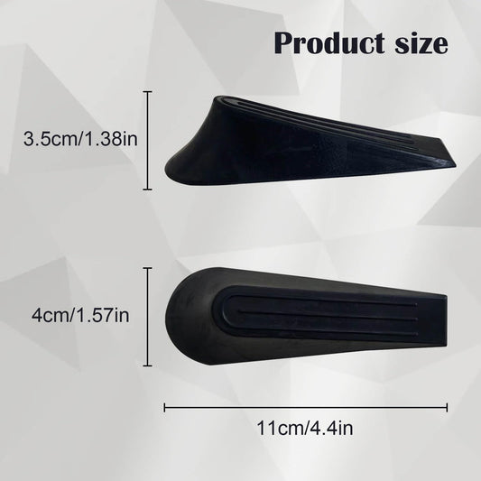 Heavy Duty Rubber Door Stoppers,Door Wedge for Residential and Commercial Use,Multi Floor Doorstop Ensures Tight Fit for Gaps,Residential and Commercial Use, Black 🍁 All In One Marketplace Canada