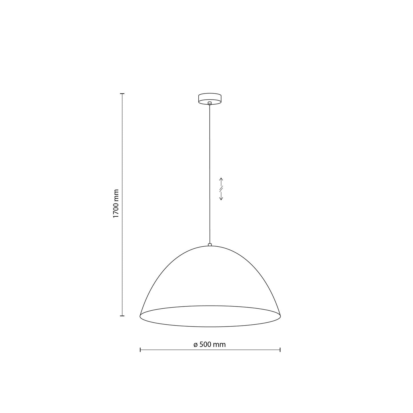 FARO Large Dome Pendant Light for Kitchen Island & Dining Table - AURABAGS SHOP