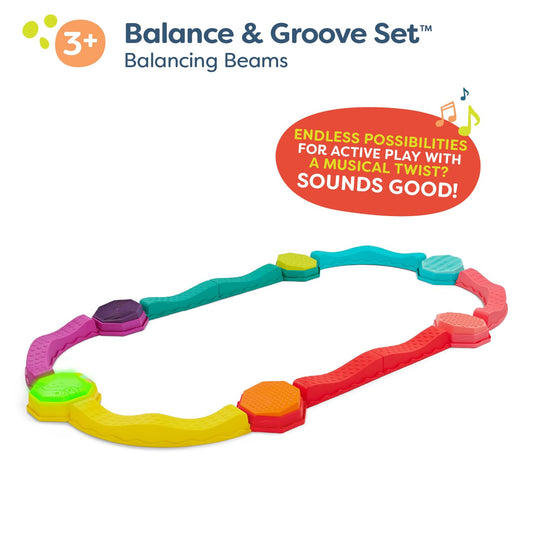 B. toys Balance Beam Set, Musical Wavy Beams & Sensory Stones, Summer 🍁 All In One Marketplace Canada