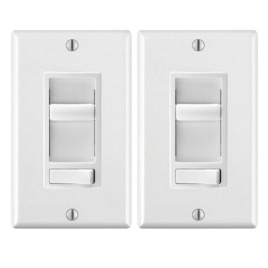 Leviton 2-Pack SureSlide Dimmer Switch for Dimmable LED, Halogen and Incandescent Bulbs, 6674-2PK, White 🍁 All In One Marketplace Canada