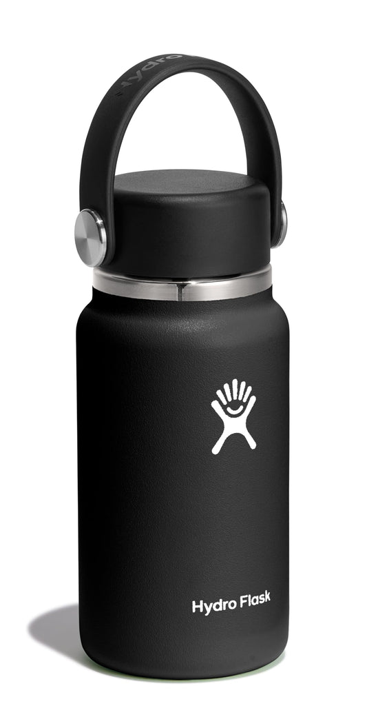 Hydro Flask Micro Bottle - Leak Proof Purse or Pocket Flask - Insulated Mini Water Bottle 6.7 Oz Black 🍁 All In One Marketplace Canada