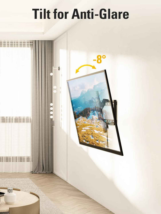 Mounting Dream TV Wall Mount for Most 37-75" TVs, Tilting TV Mount Low Profile up to VESA 600x400mm and 132 LBS Loading, Fits 16", 18", 24" Studs, Easy for TV Centering and Space Saving MD2268-LK 🍁 All In One Marketplace Canada