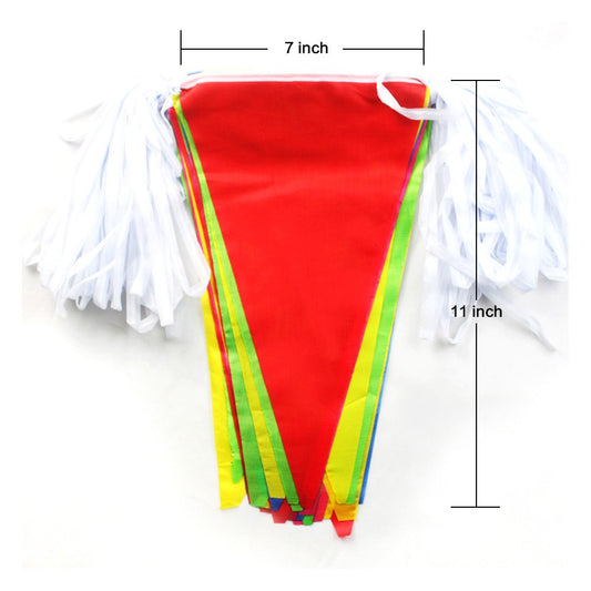 LOOPJOYGAME 250pcs Multicolor Pennant Flags, 263Ft Nylon Fabric Decorations Grand Opening Banner Rope 🍁 All In One Marketplace Canada
