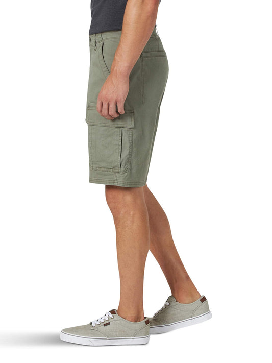 Wrangler Authentics Men's Classic Cargo Stretch Short, Dusty Olive, 34 🍁 All In One Marketplace Canada