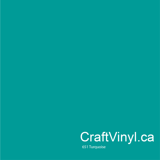 Oracal 651 Glossy Turquoise #054 sheets and rolls