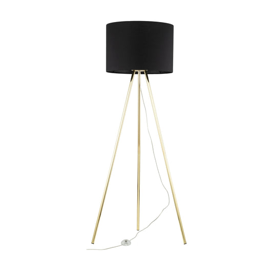 UMBERTO Black Modern Floor Lamp (Clearance)