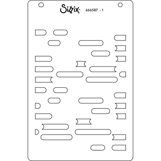 Sizzix A6 Layered Stencils 4PK Cosmopolitan, Downtown by Stacey Park