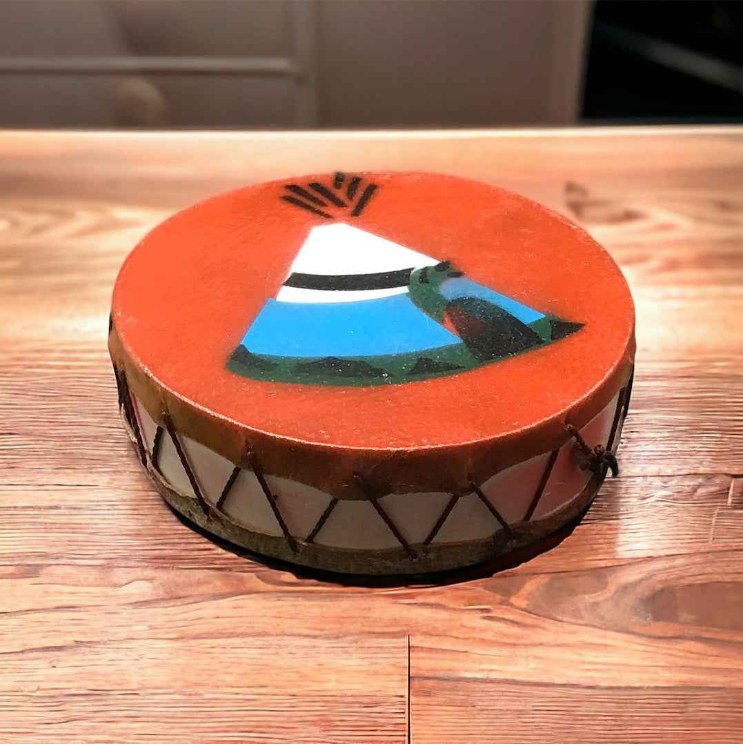 Interior Rear View Mirror Hanging Drum with Tepee
