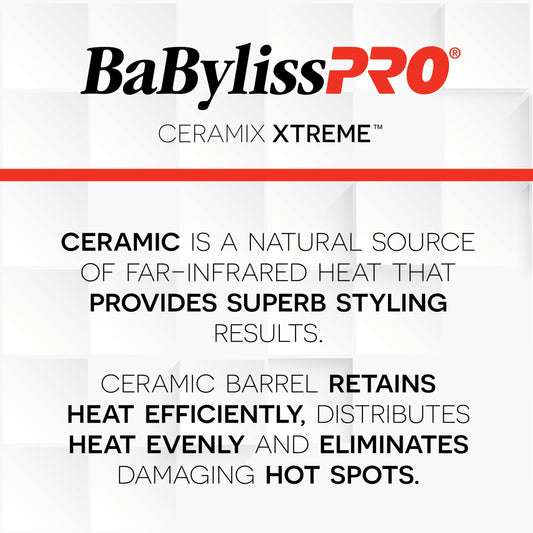 BaBylissPRO Ceramix Xtreme Dual Voltage Ceramic Curling Iron with Far Infrared Heat up to 430°F and Negative Ions, Spring Handle 🍁 All In One Marketplace Canada