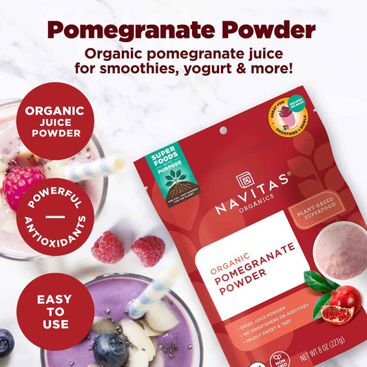 Navitas Organics Pomegranate Powder, 8 oz. Bag 🍁 All In One Marketplace Canada