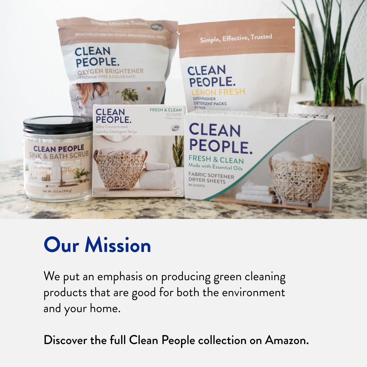 Clean People All Natural Dishwasher Pods - Cuts Grease & Rinses Sparkling Clean - Residue-Free - Phosphate Free Dishwashing Pods - Fragrance Free, 60 Pack 🍁 All In One Marketplace Canada