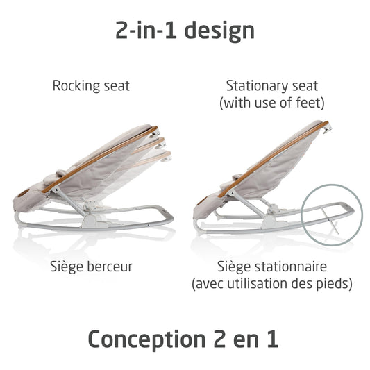 Maxi-Cosi 2-in-1 Kori Rocker, folds flat, travel, washable fabrics, Sand Horizon 🍁 All In One Marketplace Canada