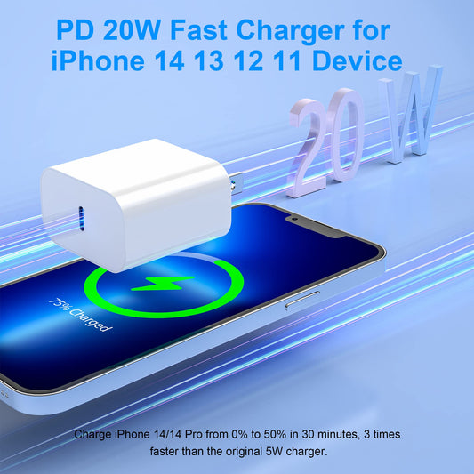 USB C Charger Block 2Pack 20W for iPhone 17 16 Fast Charging Wall Charger Plug with Type C Power Adapter for iPhone 17/16/16 Pro Max/16 Plus/15/14/13/12/11/Xs/X,for IPad Pro for Apple USBC Charge 🍁 All In One Marketplace Canada