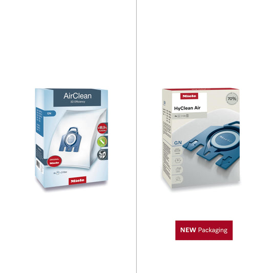 Miele Original AirClean 3D Efficiency GN Dust Bags for Vacuum Cleaners, 4 x Dust Bags, 1 x Motor Protection, 2 x Exhaust Filters - 10123210 🍁 All In One Marketplace Canada