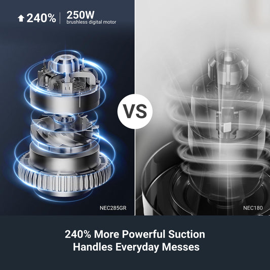 Eureka Cordless Vacuum Cleaner Powerful for Hard Floor and Pet Hair, Lightweight Portable Convenient Cordless Stick and Handheld Vacuum LED Headlight, Green, RapidClean Pro NEC285GR w/ 250W BLDC Motor 🍁 All In One Marketplace Canada