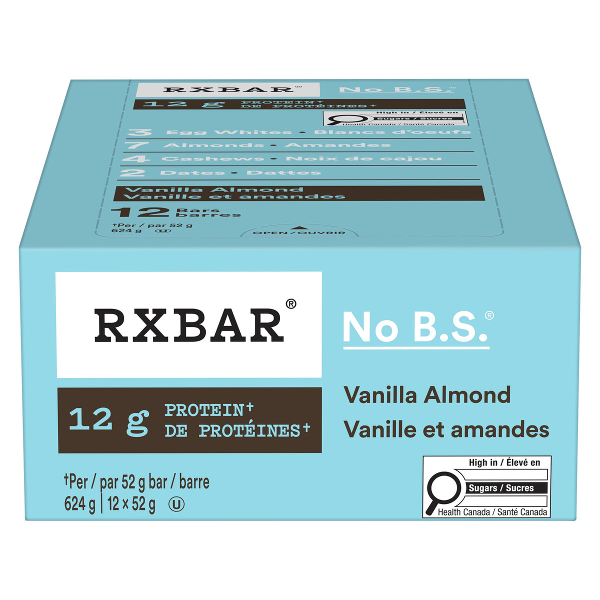 RXBAR Vanilla Almond Protein Bar 12 x 52 g 🍁 All In One Marketplace Canada