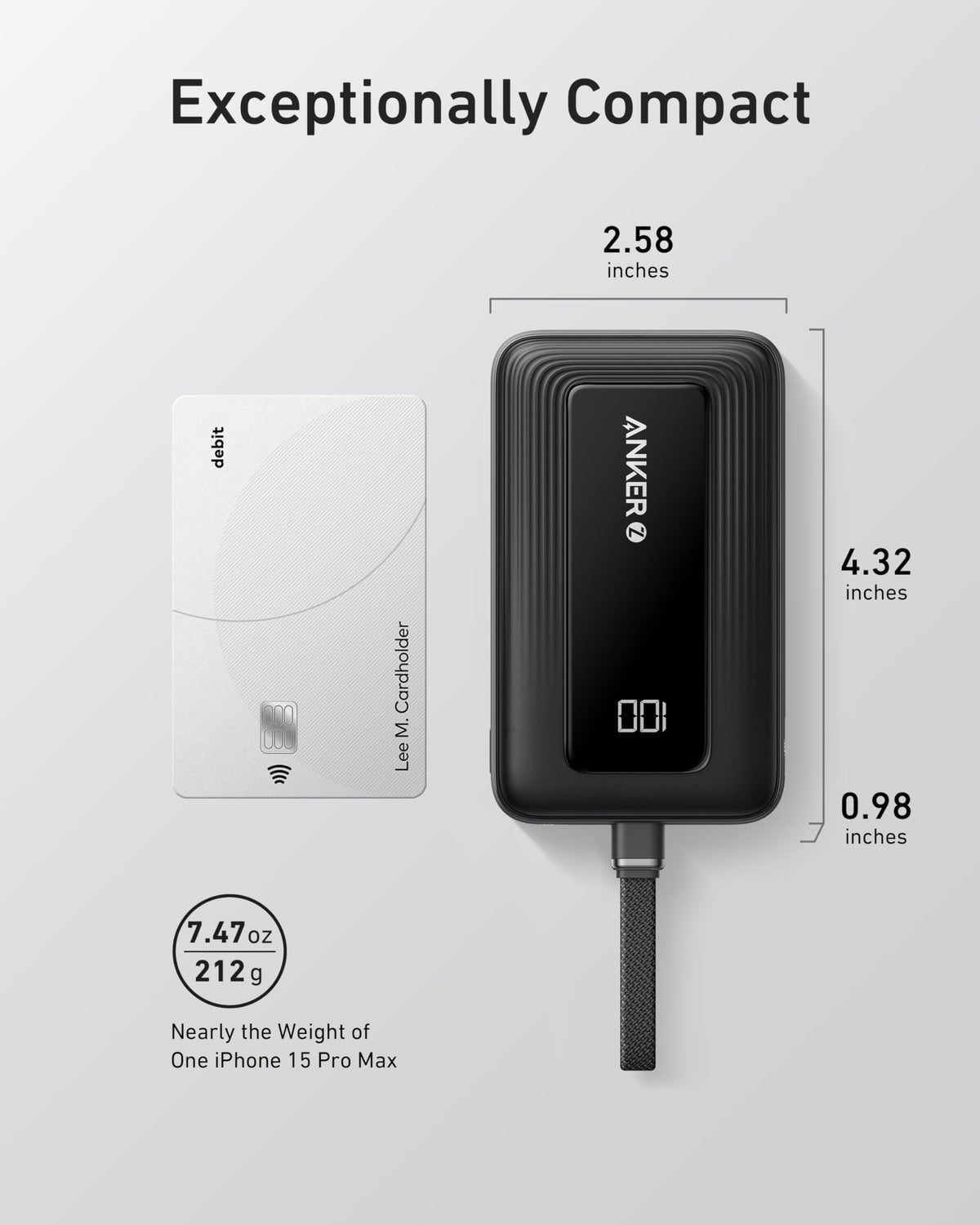 Anker Portable Charger, 10,000mAh 30W Power Bank, USB-C in and Out Fast Charging Battery Pack, Travel Essential Phone Power Bank, for iPhone 17/16, Galaxy and More (Black, 10000.00, Milliamp Hours) 🍁 All In One Marketplace Canada