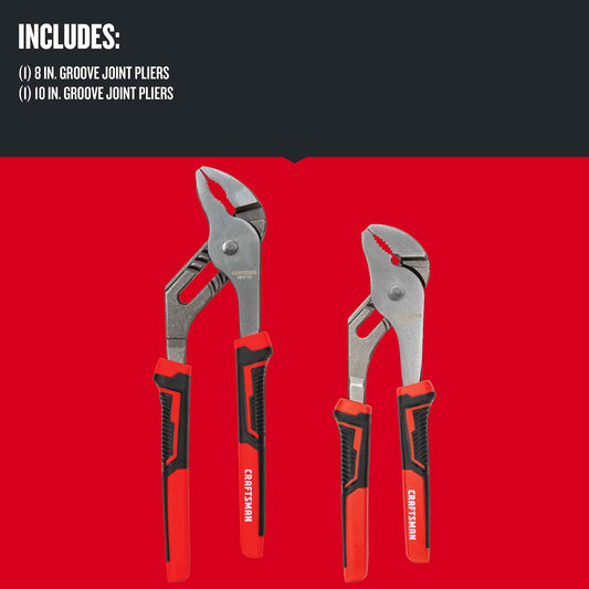 CRAFTSMAN Groove Joint Pliers 2PC SET - 8", 10" (CMHT82547) 🍁 All In One Marketplace Canada