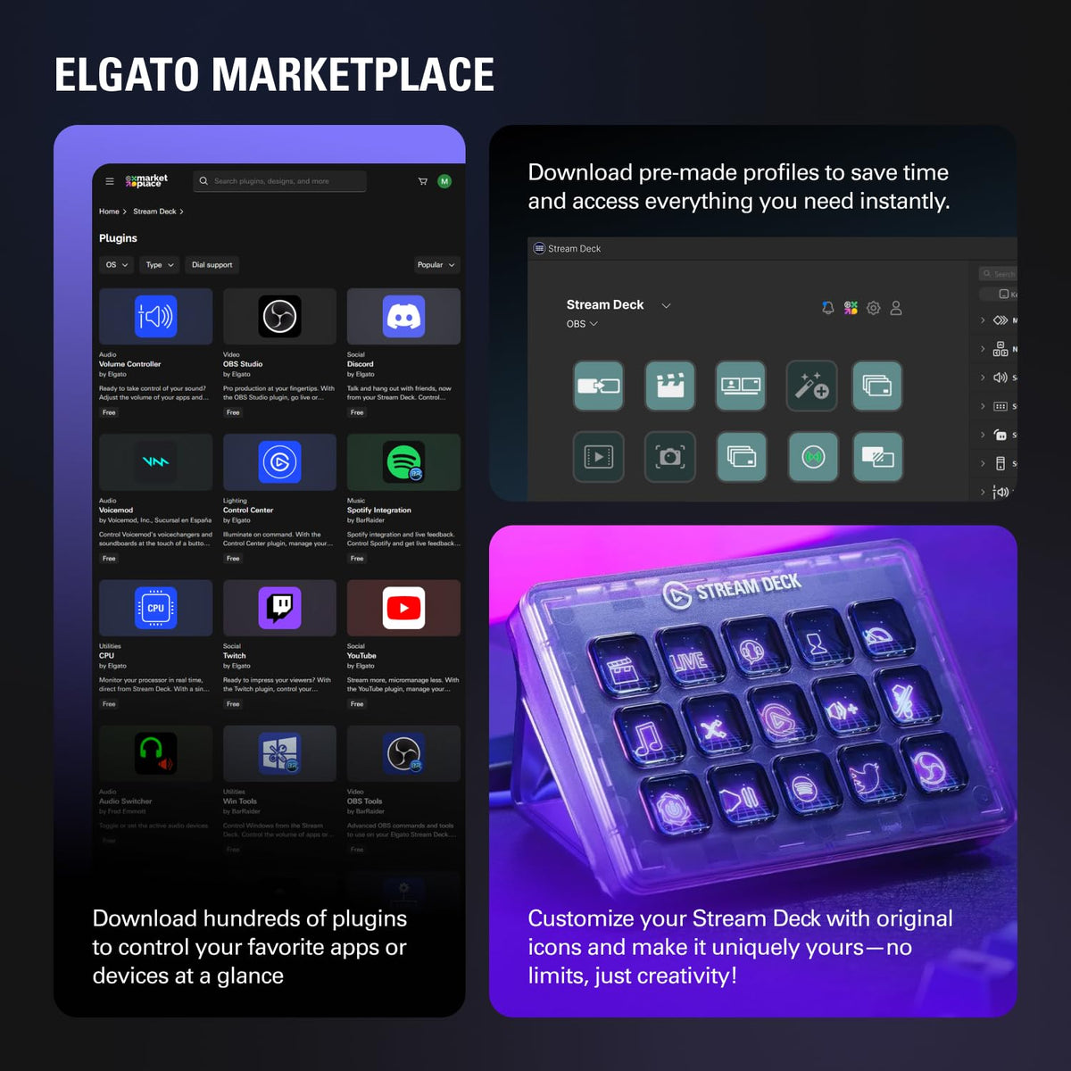 Elgato Stream Deck MK.2 Studio Controller, 15 Macro Keys đ All In One Marketplace Canada