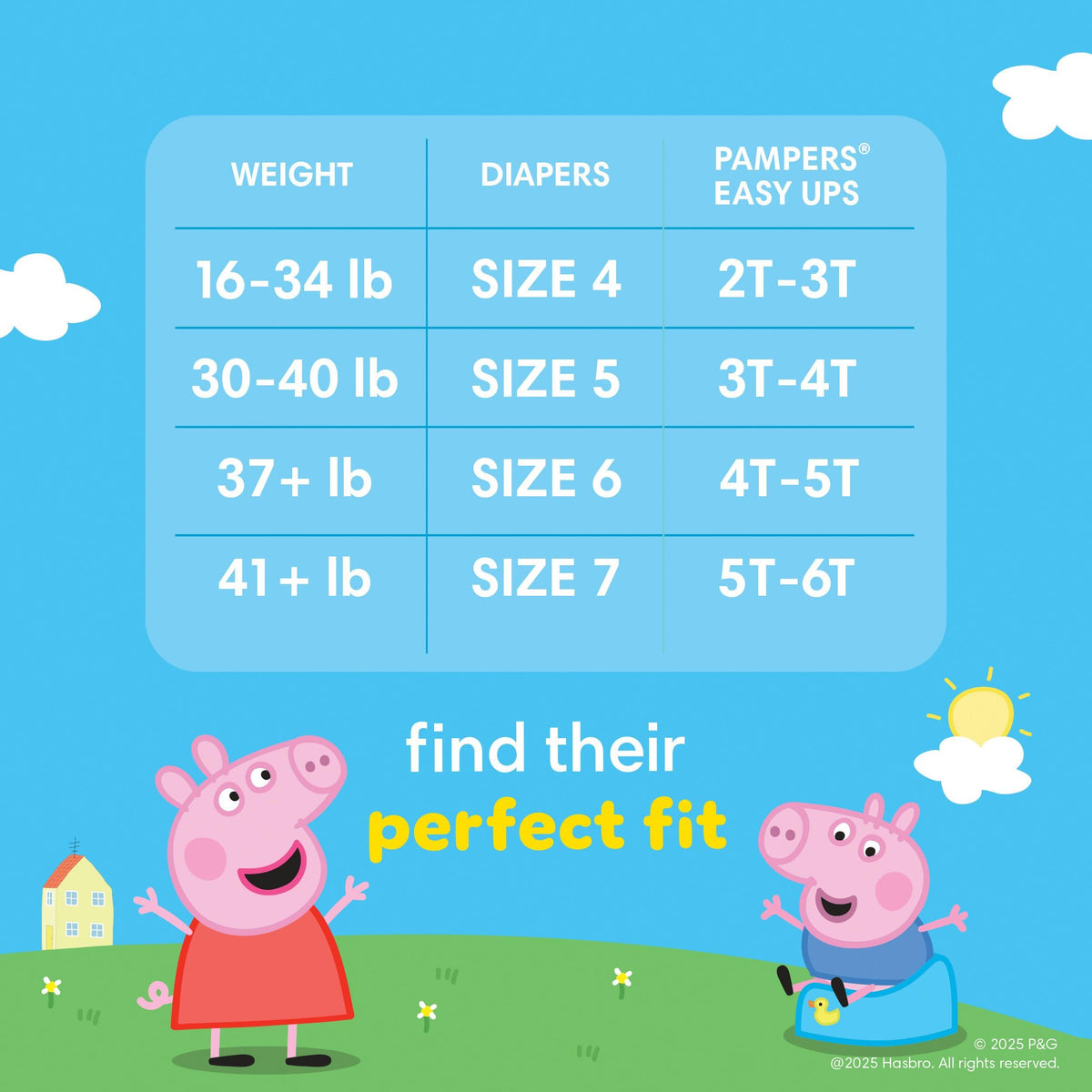 Pampers Easy Ups Training Underwear Peppa Pig Size 5 3T-4T, 100 Count 🍁 All In One Marketplace Canada