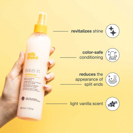 milk_shake Leave-in Conditioner for All Hair Types | Softens, Detangles & Adds Shine with Milk Proteins & Honey | 11.8 Fl Oz (350 ml) 🍁 All In One Marketplace Canada