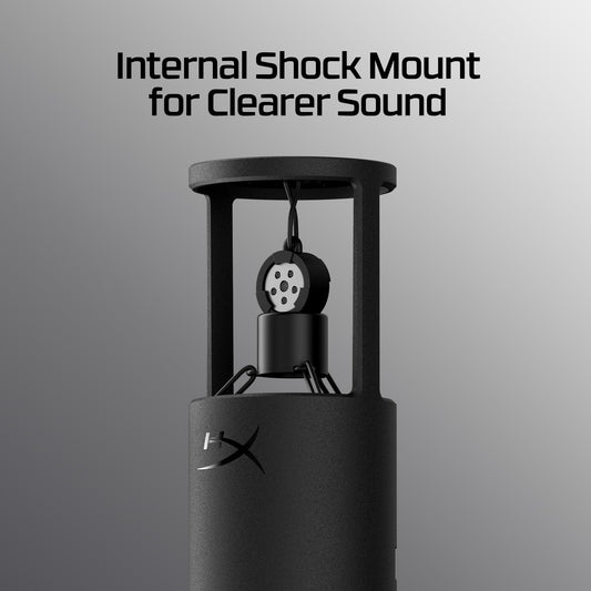 HyperX SoloCast 2 – Gaming USB Condenser Mic for PC, USB-C to USB-A, Built-in Pop Filter, Internal Shock Mount, Plug and Play, 24-bit / 96kHz, Compact Tiltable Stand, Black 🍁 All In One Marketplace Canada